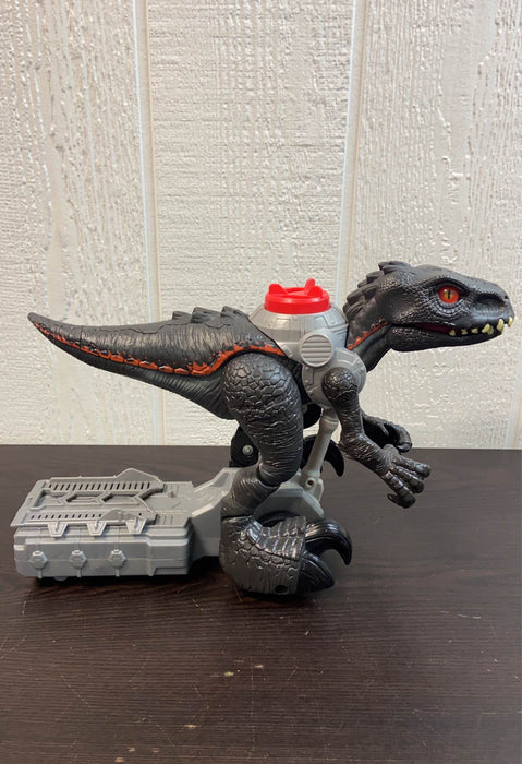 secondhand Fisher Price Imaginext Jurassic World Walking Indoraptor Motorized Dinosaur ATV