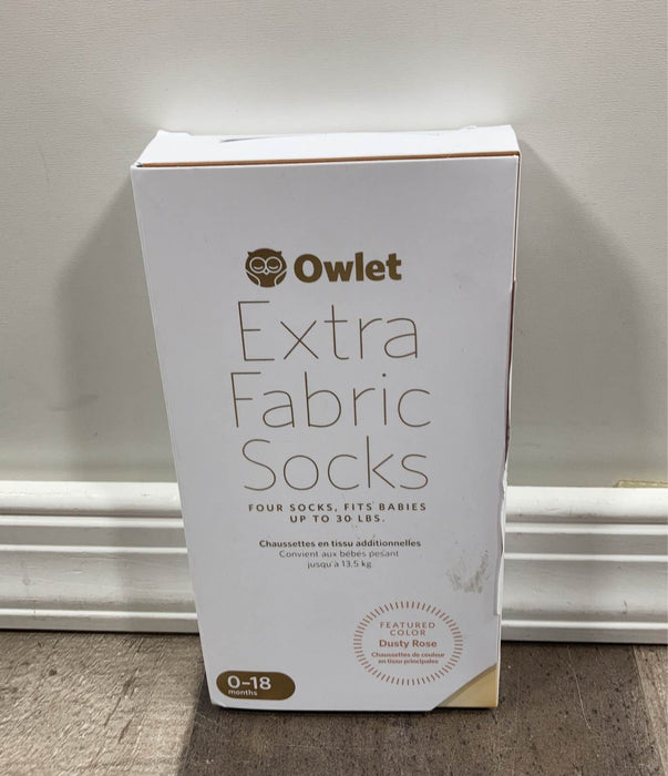 secondhand Owlet Fabric Socks, Dusty Rose