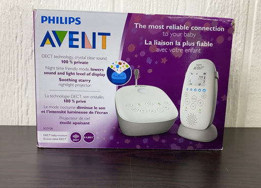 used Philips Avent DECT Baby Monitor With Temperature Sensor, SDC730