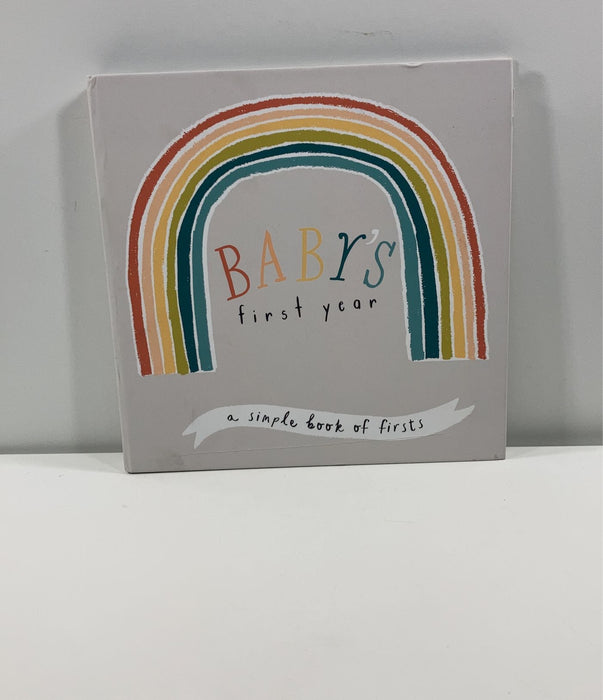 secondhand Lucy Darling Baby’s First Year Little Rainbow Memory Book