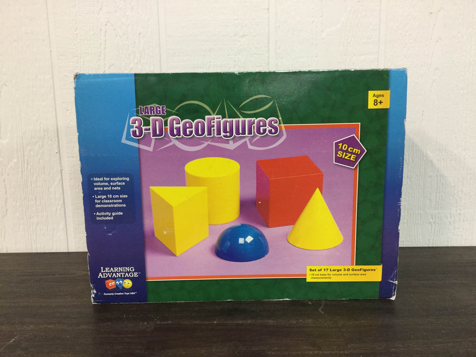 used Learning Advantage Large 3D GeoFigures