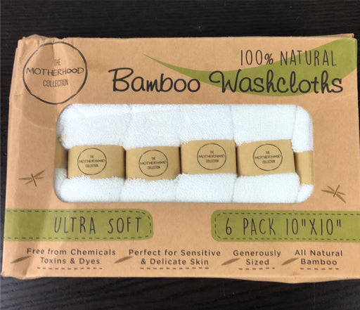 used The Motherhood Collection Bamboo Washcloths, 6Pk