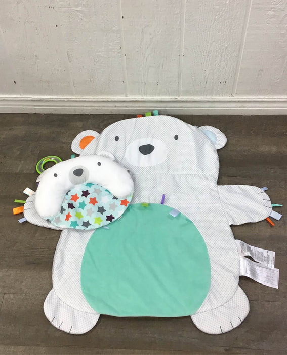 used Bright Starts Tummy Time Prop & Play Mat, Polar Bear