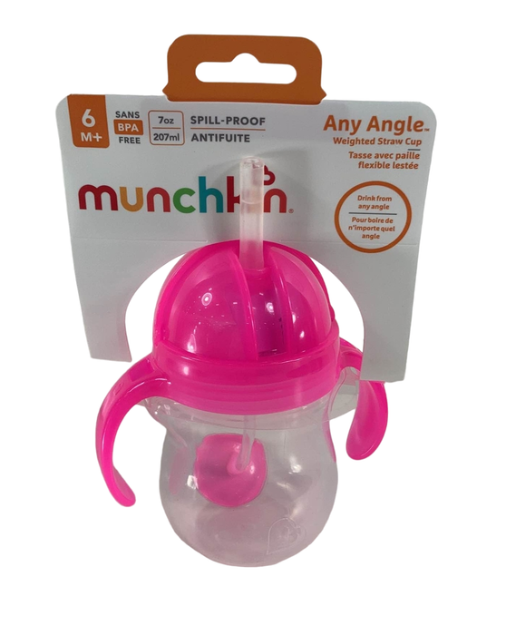 used Munchkin Any Angle Click Lock Weighted Straw Trainer Cup