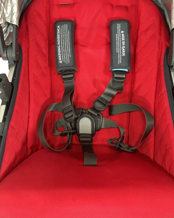 secondhand UPPAbaby VISTA RumbleSeat, Pre-2015, Denny (Red Melange), 2014