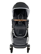 secondhand Mockingbird Single to Double Stroller, 2022, Silver with Penny Leather, Watercolor Drops, Black