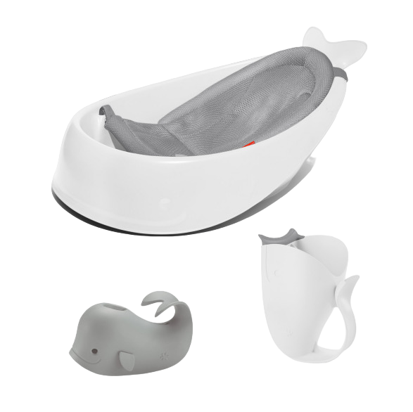 Skip Hop Bathtub Bundle, White/Grey