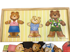 secondhand Melissa & Doug Mix And Match Bear Family Dress Up