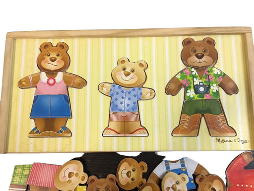 secondhand Melissa & Doug Mix And Match Bear Family Dress Up