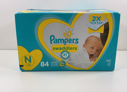 used Pampers Swaddlers Diapers, Size Newborn