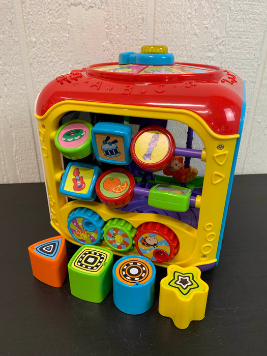 used VTech Sort And Discover Activity Cube