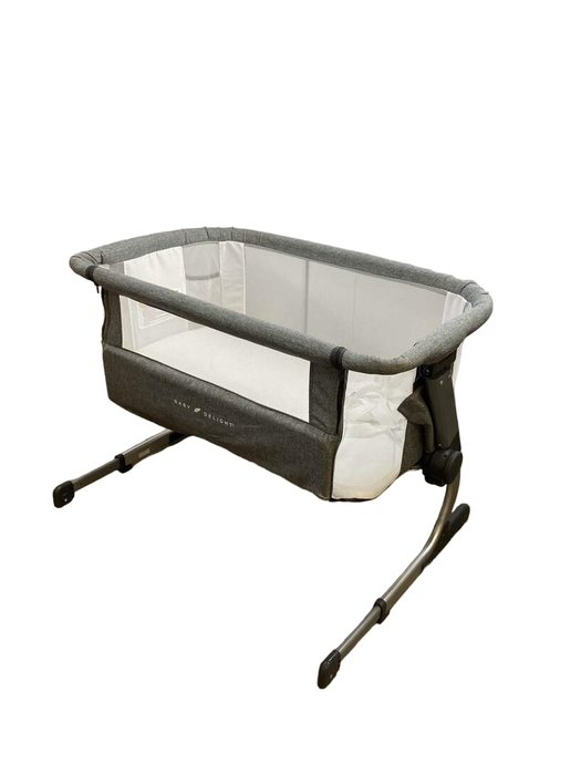 used Baby Delight Beside Me Dreamer Bassinet & Bedside Sleeper, Charcoal Tweed