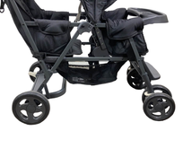 used Joovy Caboose Too Graphite Sit and Stand Double Stroller, 2018, Black