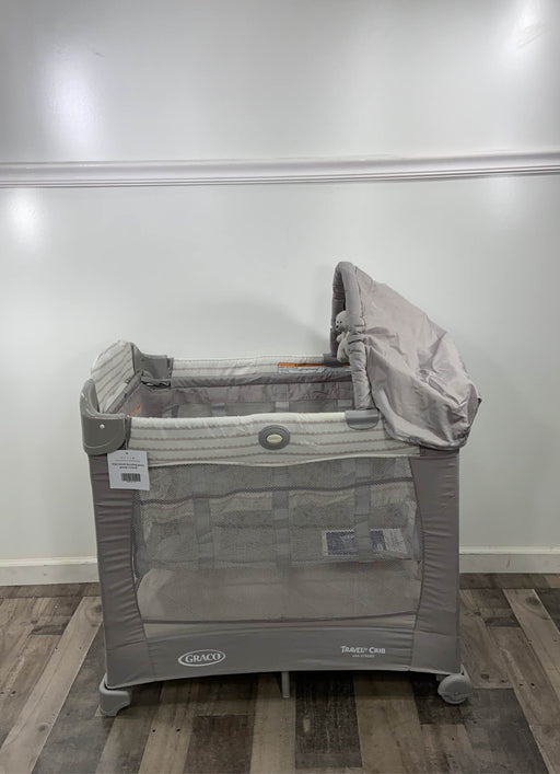 used Graco Travel Lite Crib, Gray