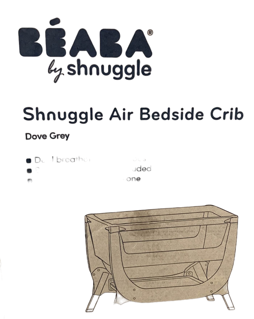 secondhand Beaba Shnuggle Convertible Air Bedside Sleeper Bassinet