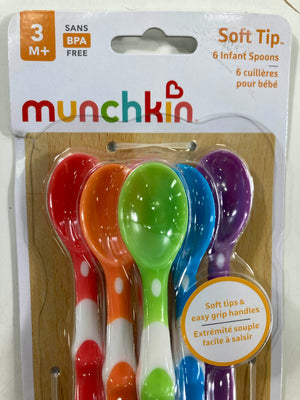 Munchkin Soft Tip Infant Spoons 6 Pack