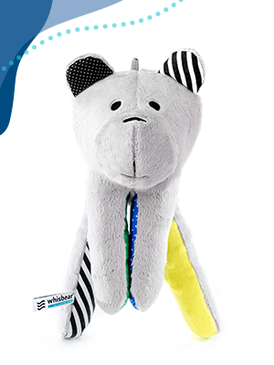 Whisbear Humming Bear Sleep Soother, Citron