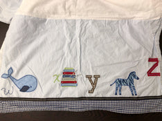 used Pottery Barn Kids Crib Quilt With Skirt