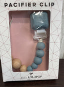 Shop LouLou Lollipop Pacifier Clip, Slate at GoodBuy Gear