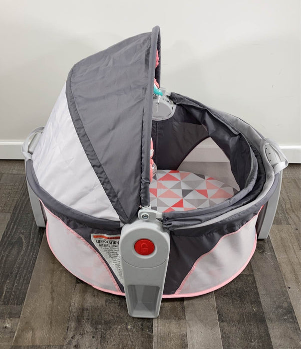 secondhand Fisher Price On-the-Go Baby Dome, Charcoal