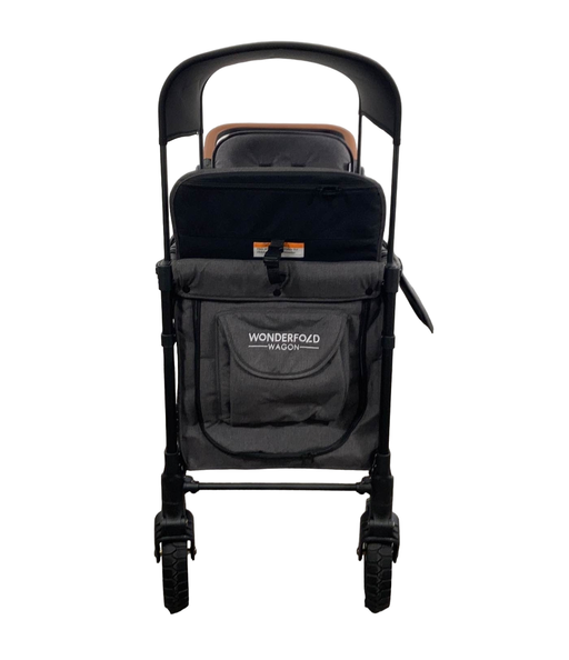 secondhand Wonderfold W2 Luxe Multifunctional Double Stroller Wagon, 2021, Charcoal Gray