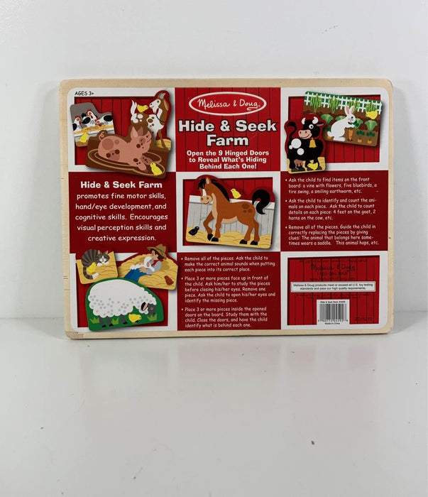 secondhand Melissa & Doug Magnetic Farm Hide & Seek Board