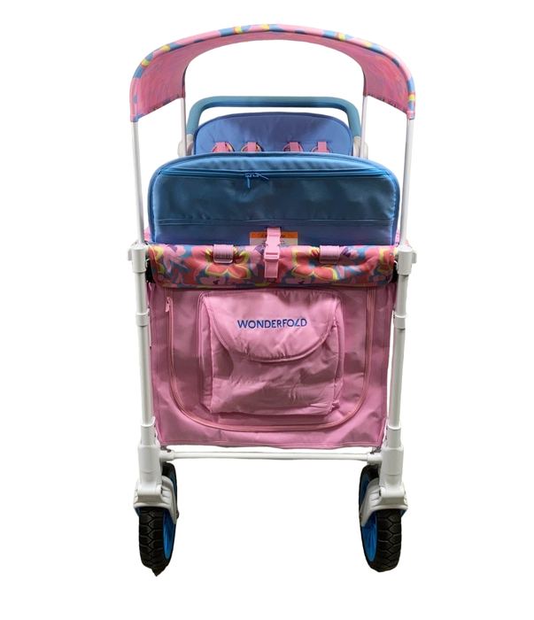 Wonderfold W4 Luxe Quad Stroller Wagon, 2023, Petal Pop x Chrissy Teigen