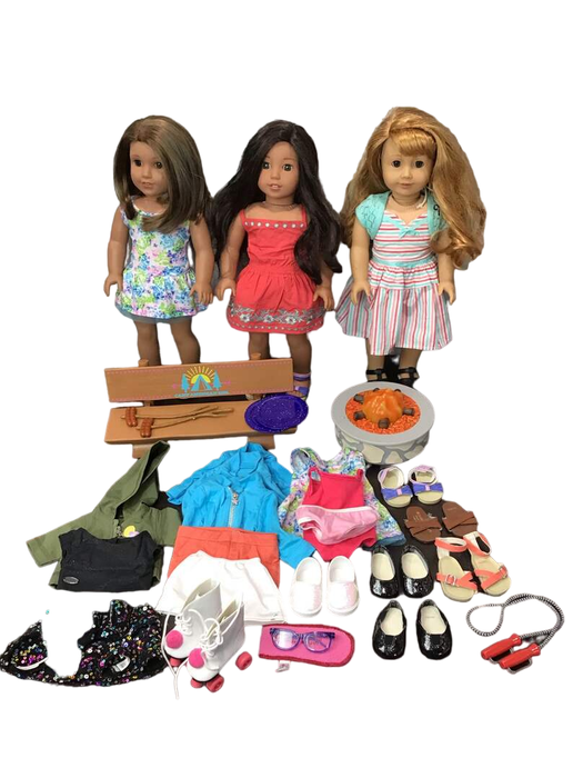 used BUNDLE American Girl Doll And Clothes Accessories