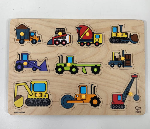 used Hape Toddler Wooden Peg Puzzle