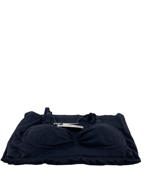 used Kindred Bravely Sublime Maternity And Nursing Tank With Built In Bra, Black, XXL/1X