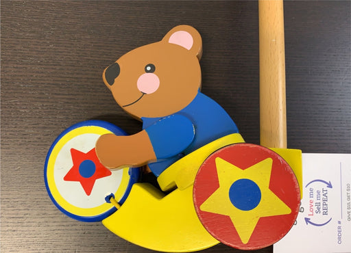 secondhand Melissa & Doug Drumming Bear Push Toy