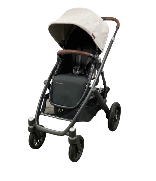 secondhand UPPAbaby VISTA V2 Stroller, 2022, Anthony (White & Grey Chenille)