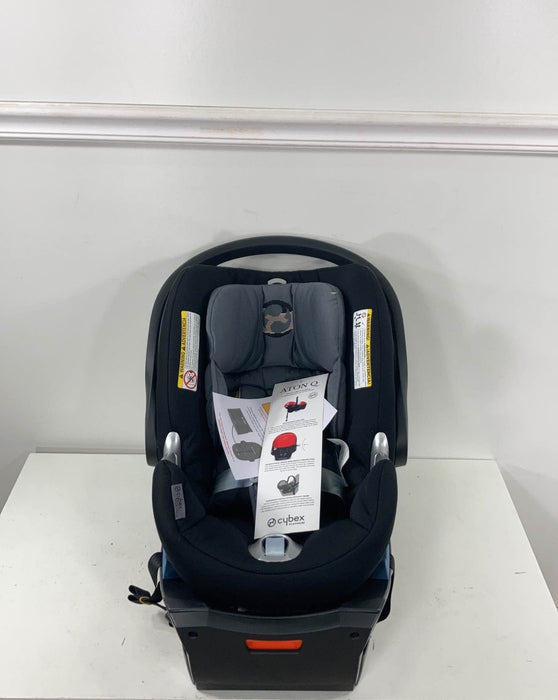 used Cybex Aton Q Infant Car Seat, 2018, Graphite Black