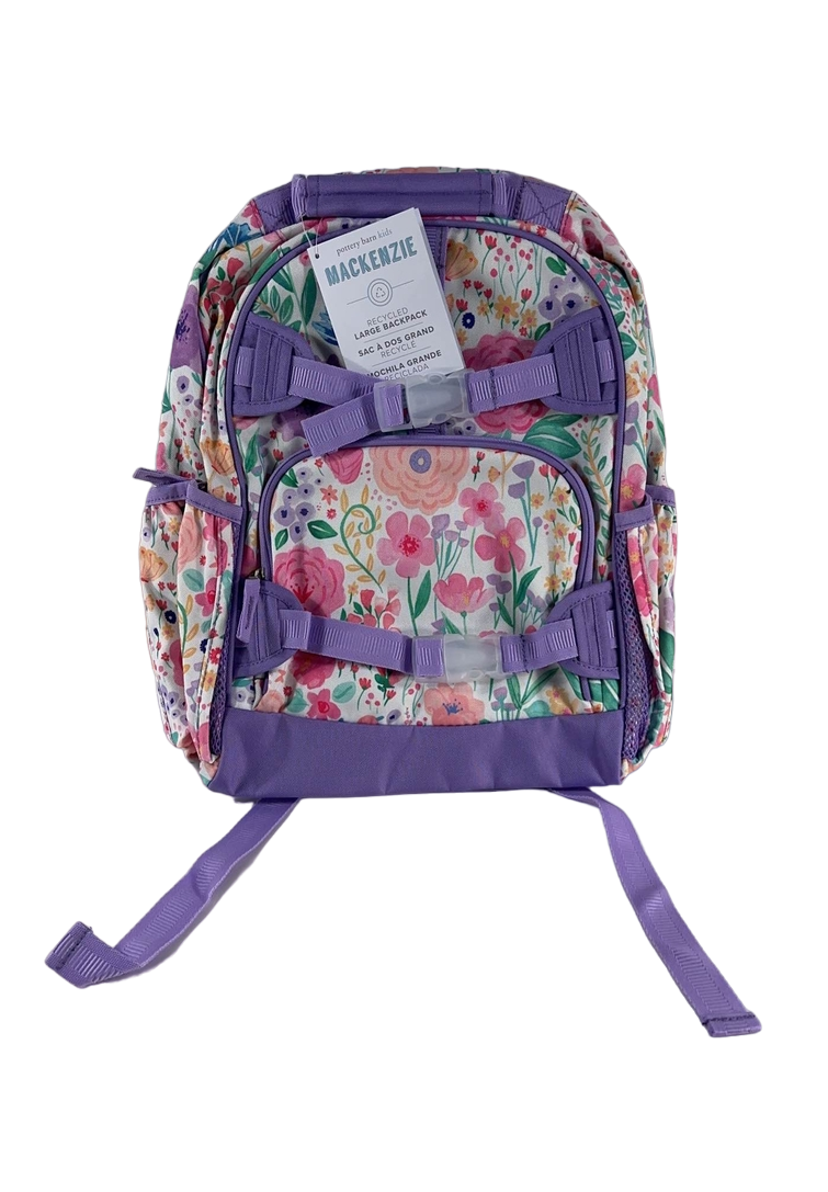 Pottery Barn Kids Mackenzie Backpack, Lavender Floral Bloom, Large