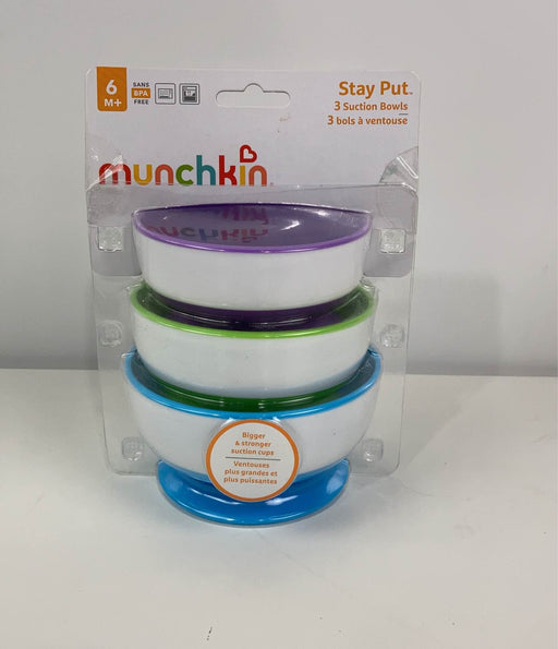 used Munchkin Stay-Put Suction Bowls 3 Pack