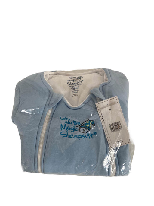 secondhand Baby Merlin's Magic Sleepsuit, Small 3-6 Months, Fleece, Blue - HIDDEN PHOTOS REQ 11/15