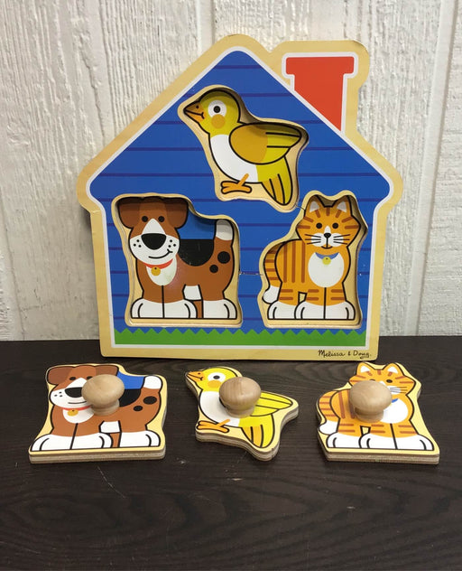 secondhand Melissa & Doug Jumbo Knob Puzzle