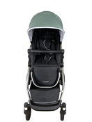 secondhand Mockingbird Single to Double Stroller, Windowpane, Silver with Black Leather, 2023, Sage