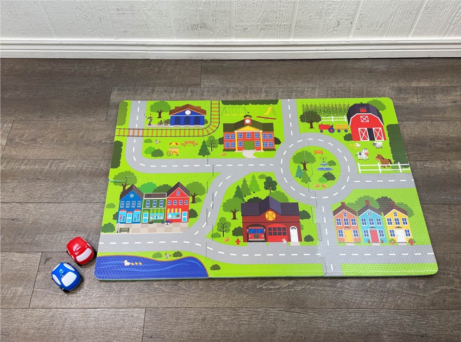 used Foam Puzzle Play Mat, With Cars