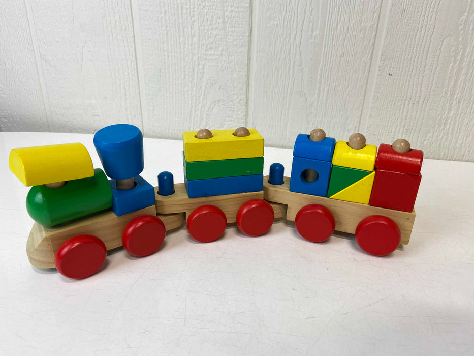 used Melissa & Doug Stacking Train Toddler Toy