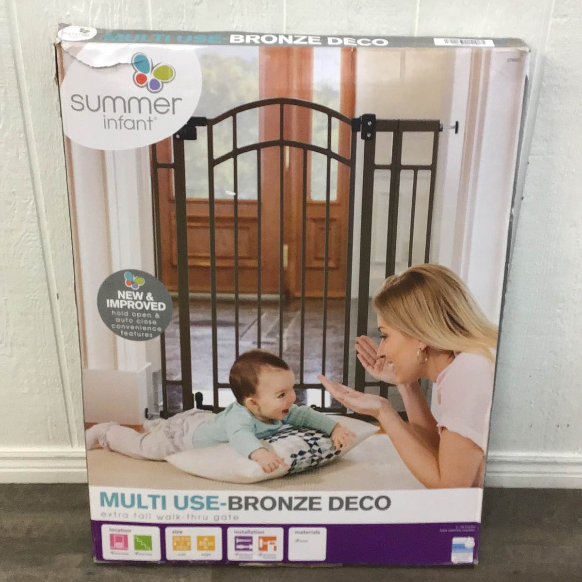 Summer Infant Extra Tall Decor Safety Baby Gate