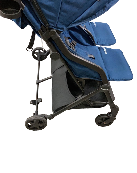 secondhand Mompush Lithe Double Stroller, 2022, Navy