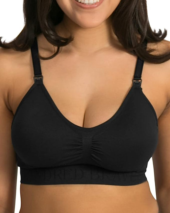 used Kindred Bravely Simply Sublime Nursing Bra, Busty, Medium, Black