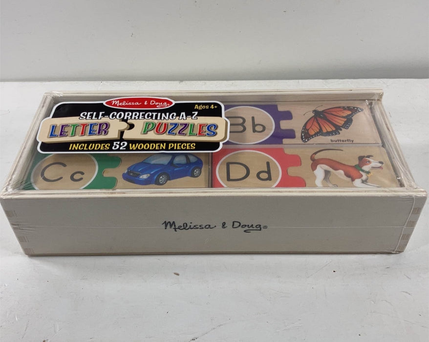 used Melissa & Doug Self-Correcting Alphabet Letter Puzzles