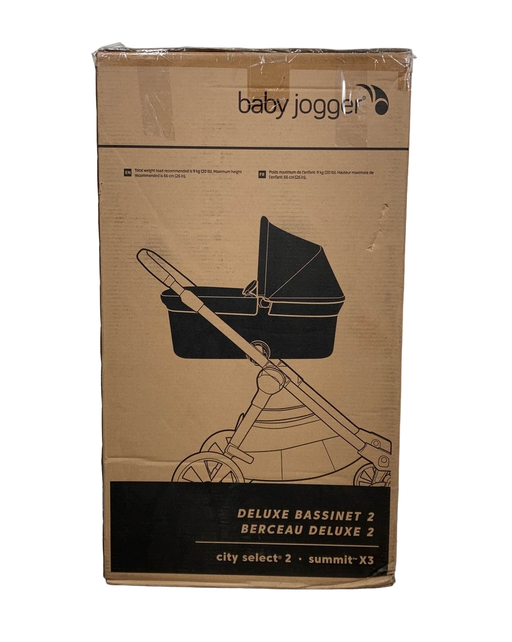 used Baby Jogger Deluxe Pram For City Select 2 Stroller, Lunar Black