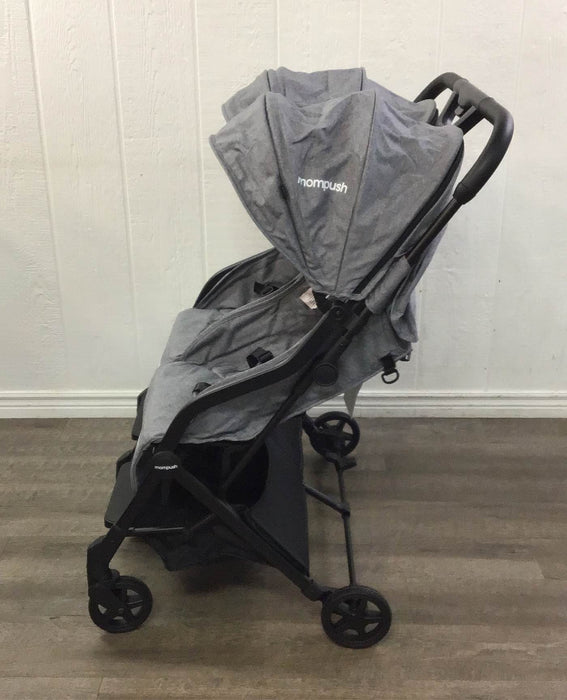 secondhand Mompush Lithe Double Stroller, 2021, Grey