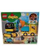 secondhand LEGO duplo Town Truck & Tracked Excavator Set