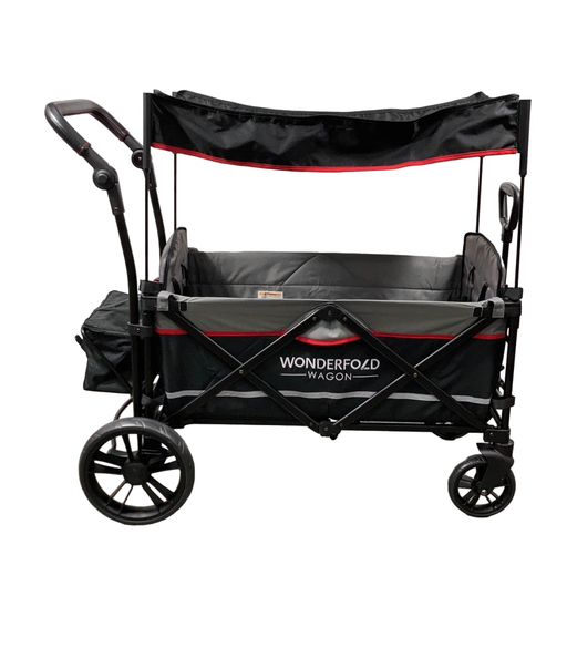 secondhand Wonderfold X2 Push + Pull Double Stroller Wagon, 2021, Black