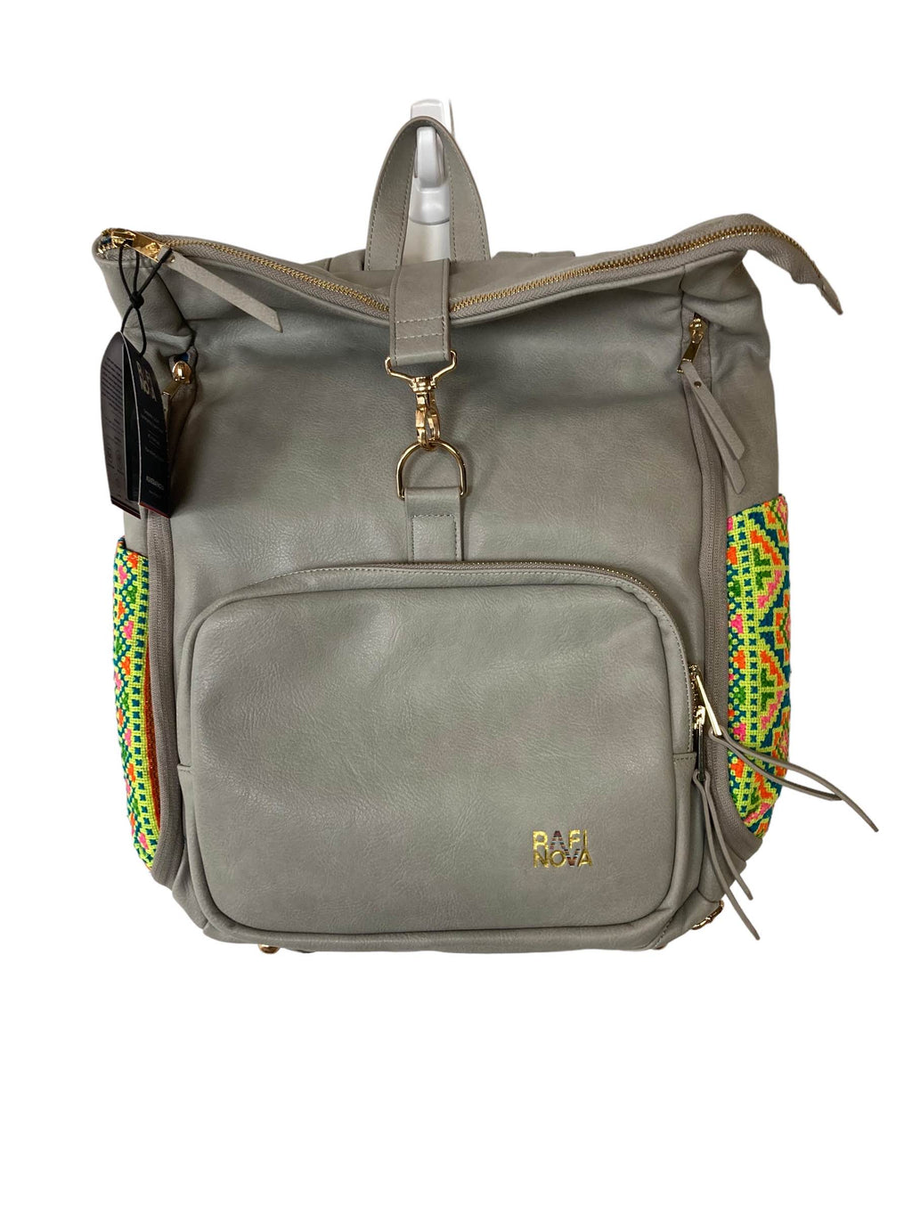 Rafi Nova Voyager Backpack. Dust bag included. Black Voyager Backpack Multi Sapa 1397K – Rafi Nova main image 4