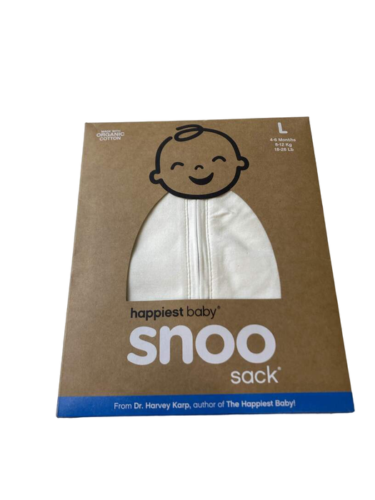 used Happiest Baby SNOO Sack, Large (18-25 lbs), Ivory